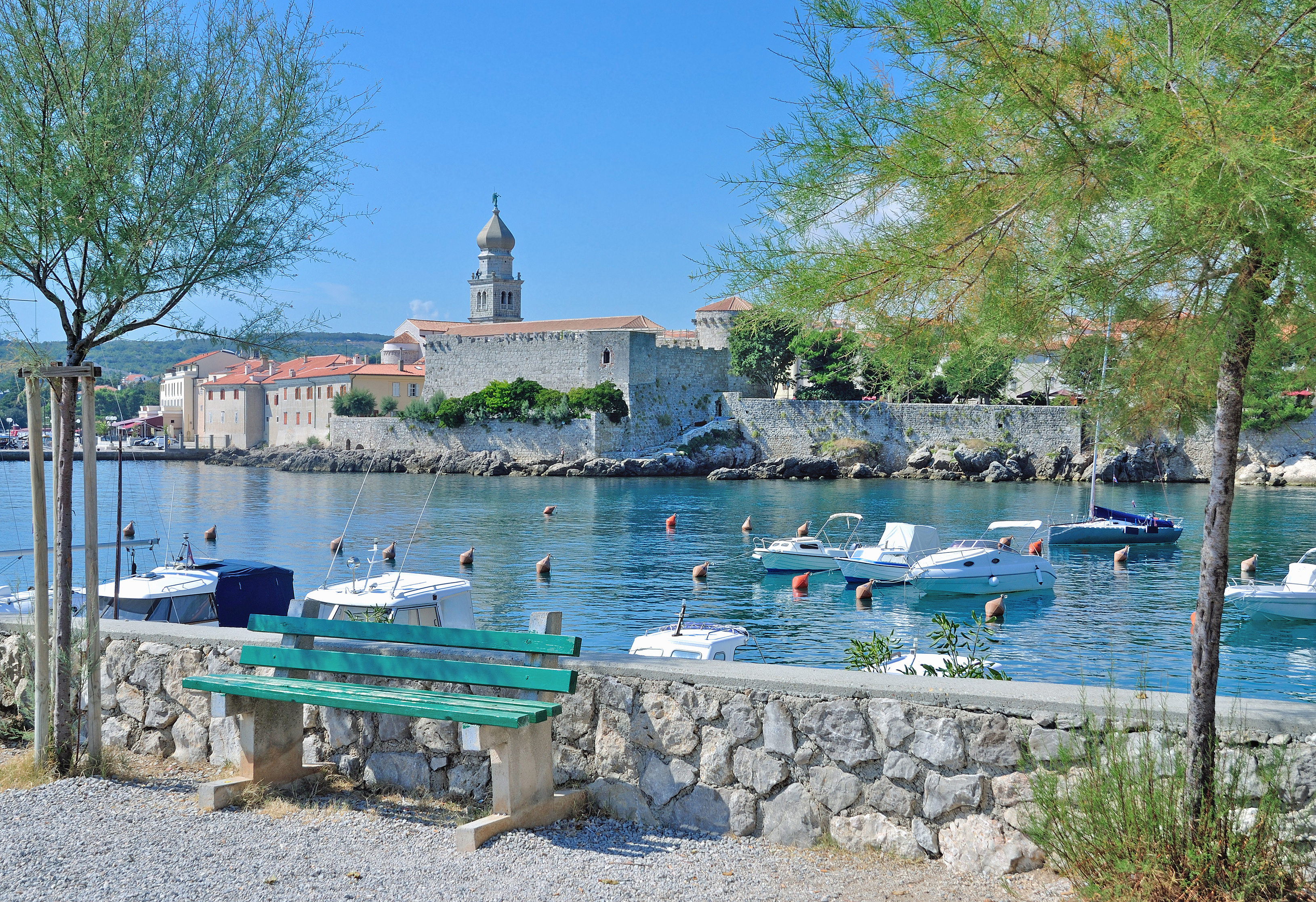 Krk Town on Krk,adriatic Sea,Croatia