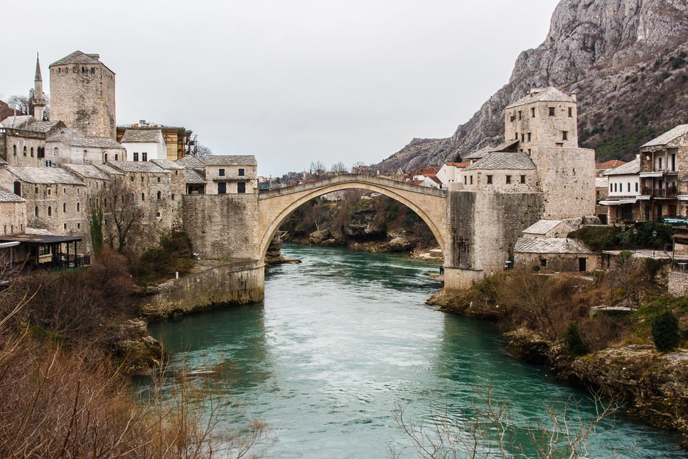 Mostar Bridge in Bosnia