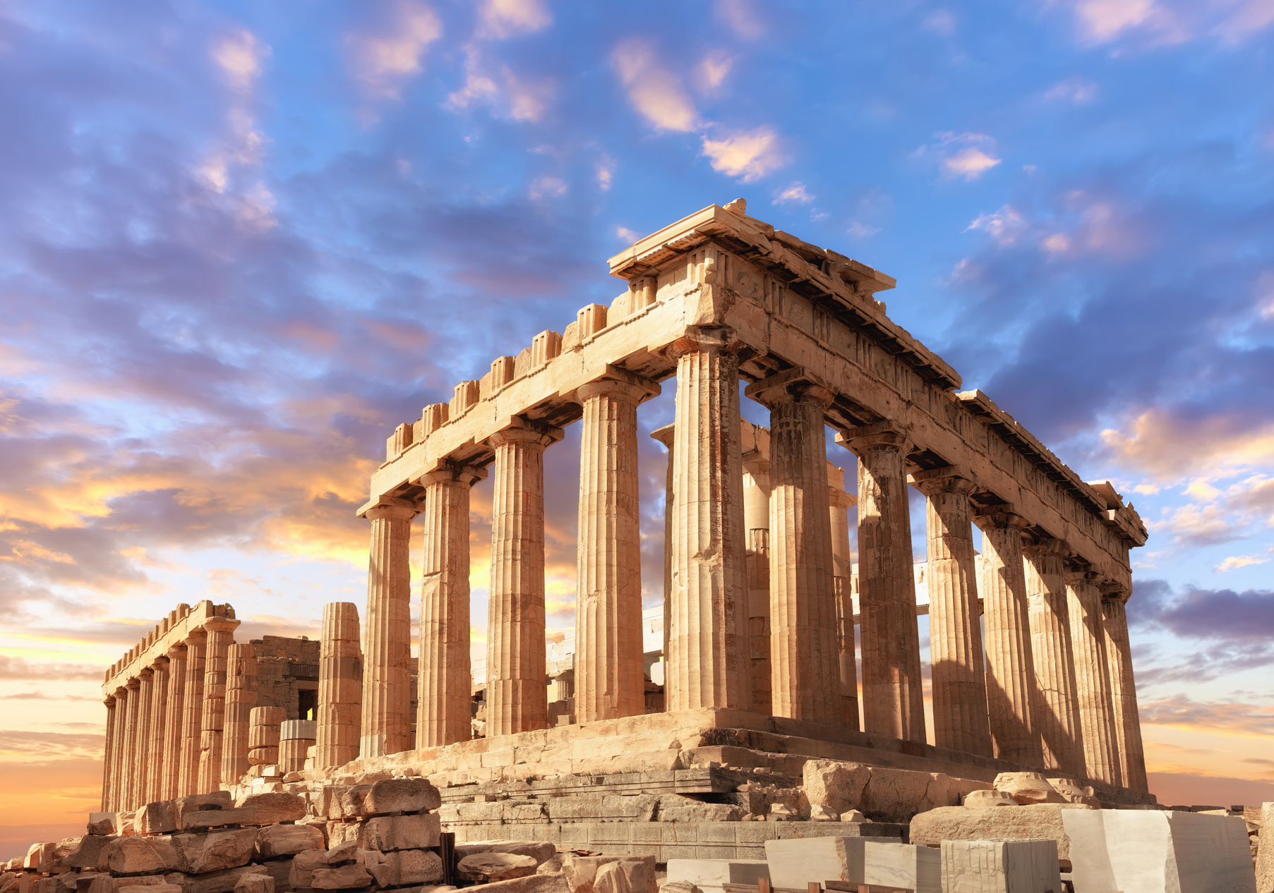 Parthenon on the Acropolis in Athens