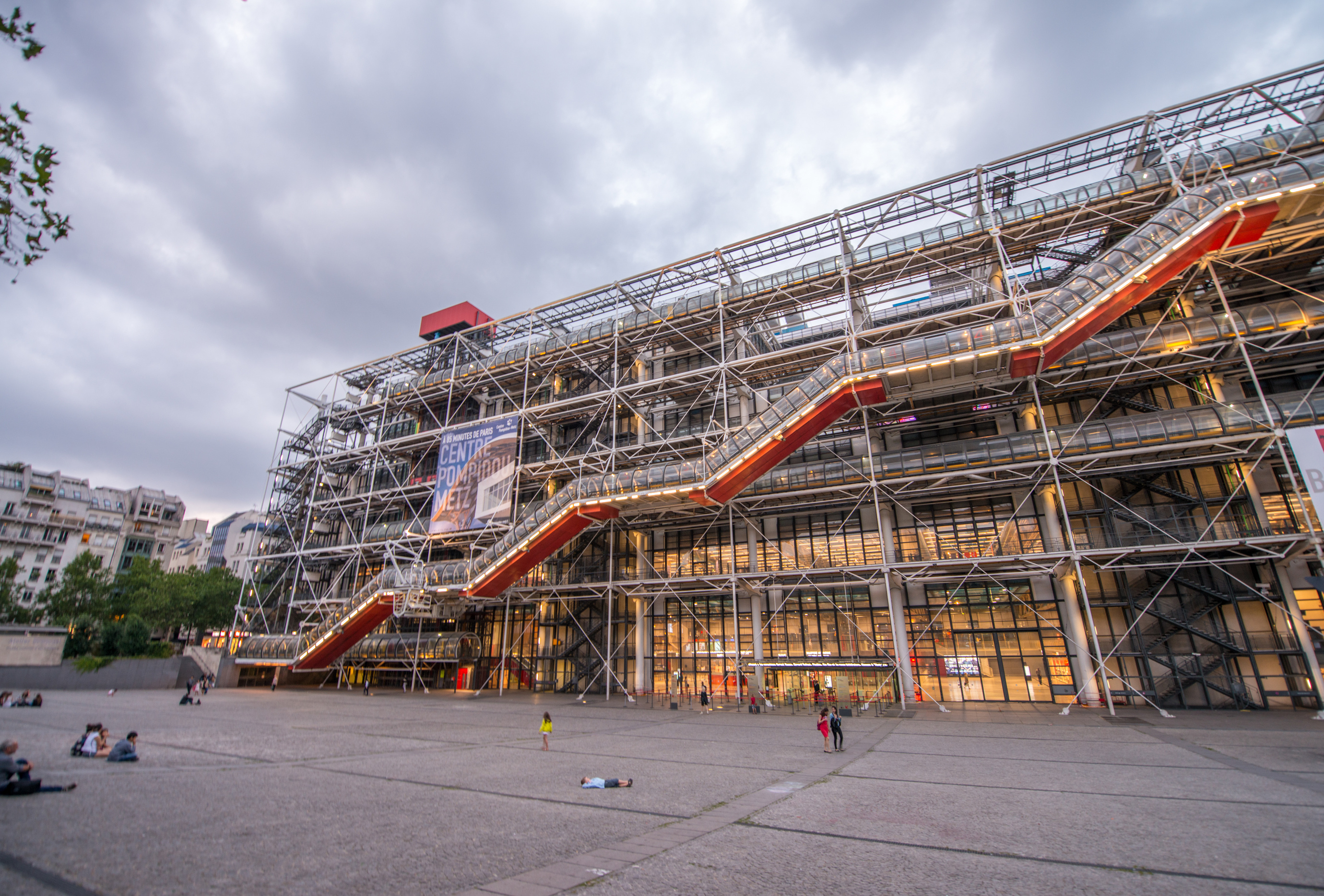 PARIS, FRANCE - JUNE 14, 2014: Facade of the Centre Georges Pomp