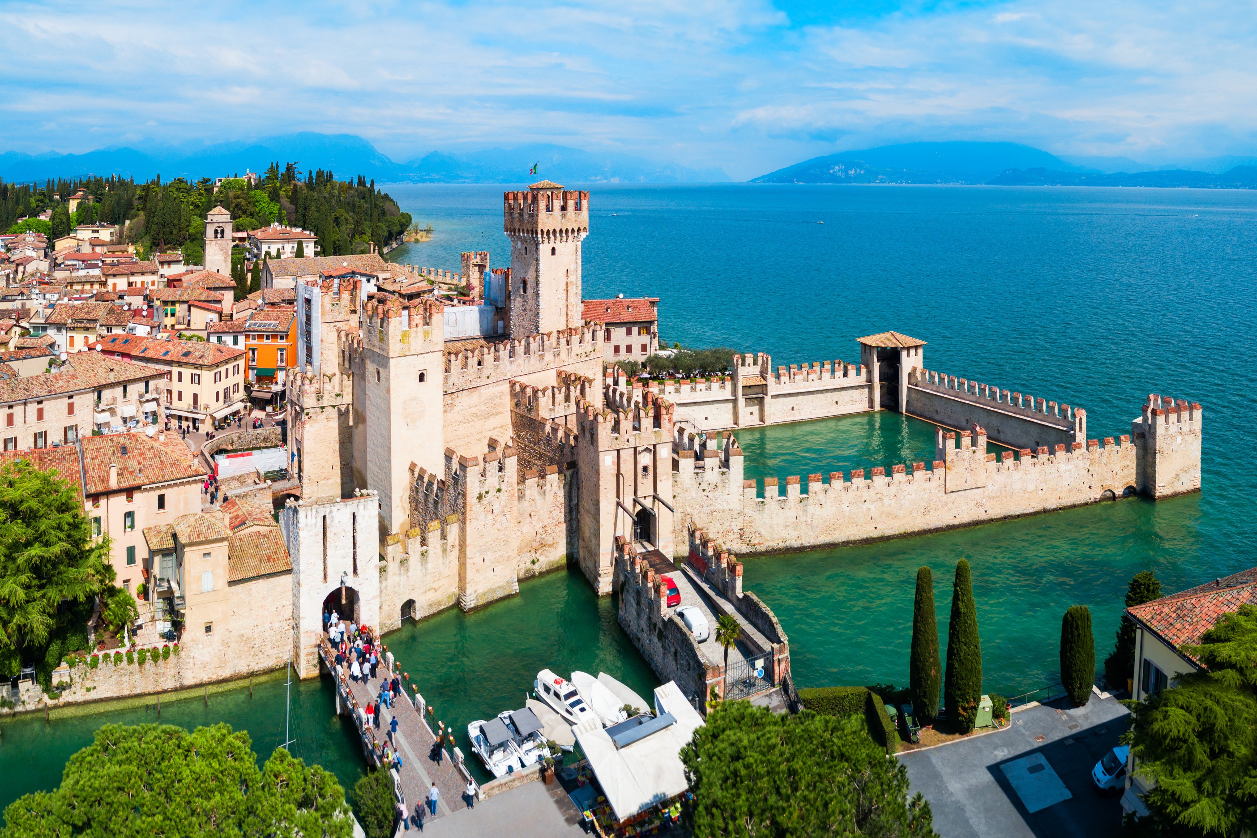 Scaligero Castle Aerial View, Sirmione