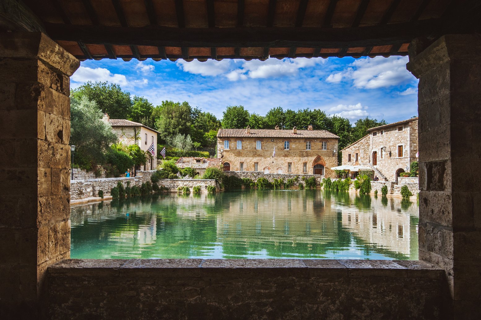 bagno vignoni, val d'orcia, tuscany, italy