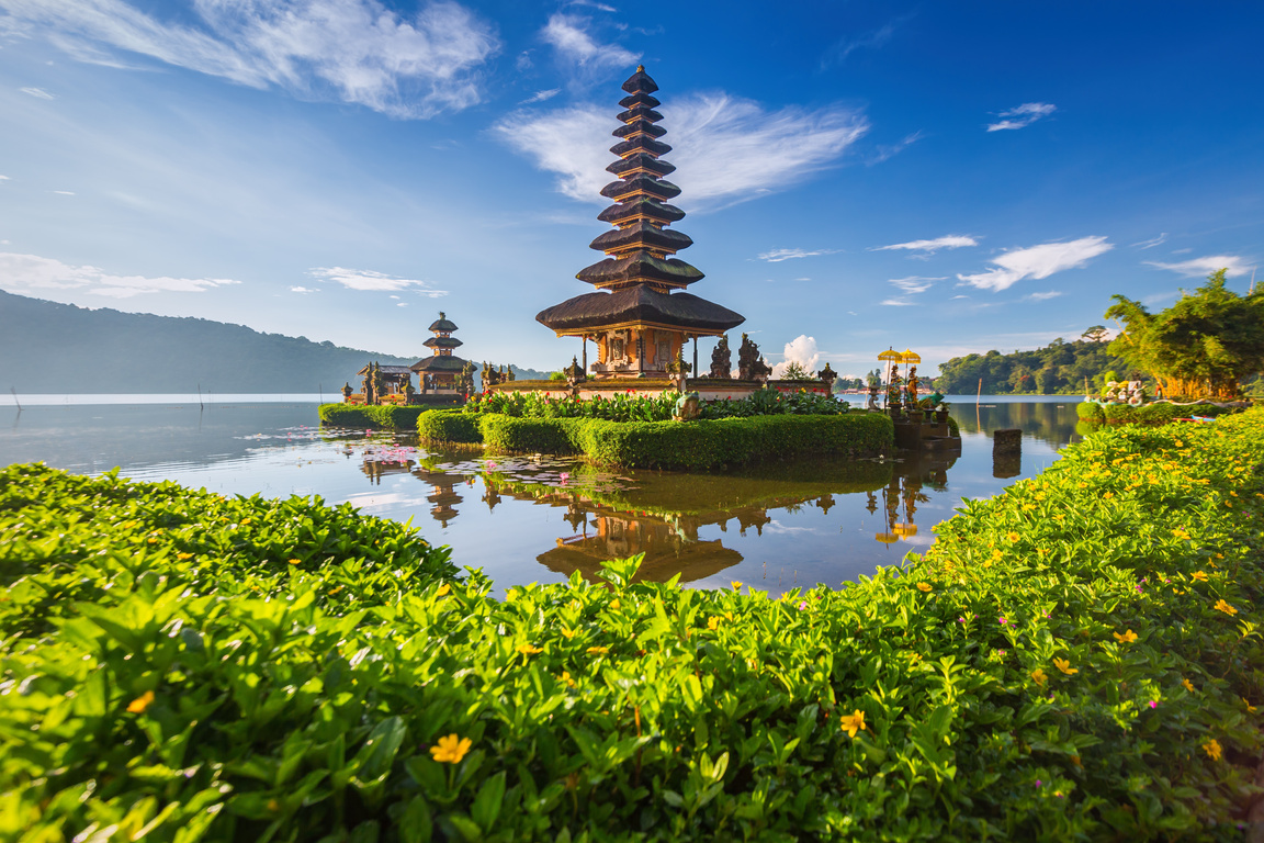 Pura Ulun Danu Bratan, or Pura Beratan Temple, Bali island